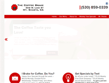 Tablet Screenshot of coffeebrakemtshasta.com